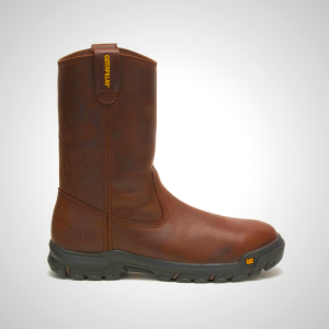 Men's Drawbar Steel Toe Safety Boots - Coffee Brown