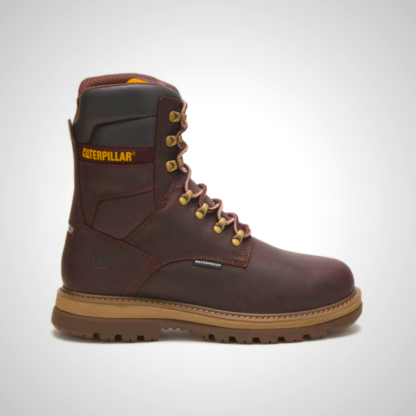Men's Fairbanks 8" Waterproof Steel Toe Work Boots - Coffee Brown