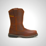 Mens Wellston Pull On Steel Toe Boots Coffee