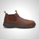 Coffee Mens Outline Steel Toe Boots