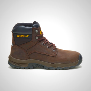 Mens Upholder Waterproof Steel Toe Boots Coffee
